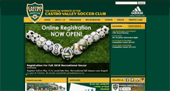 Desktop Screenshot of castrovalleysoccer.com